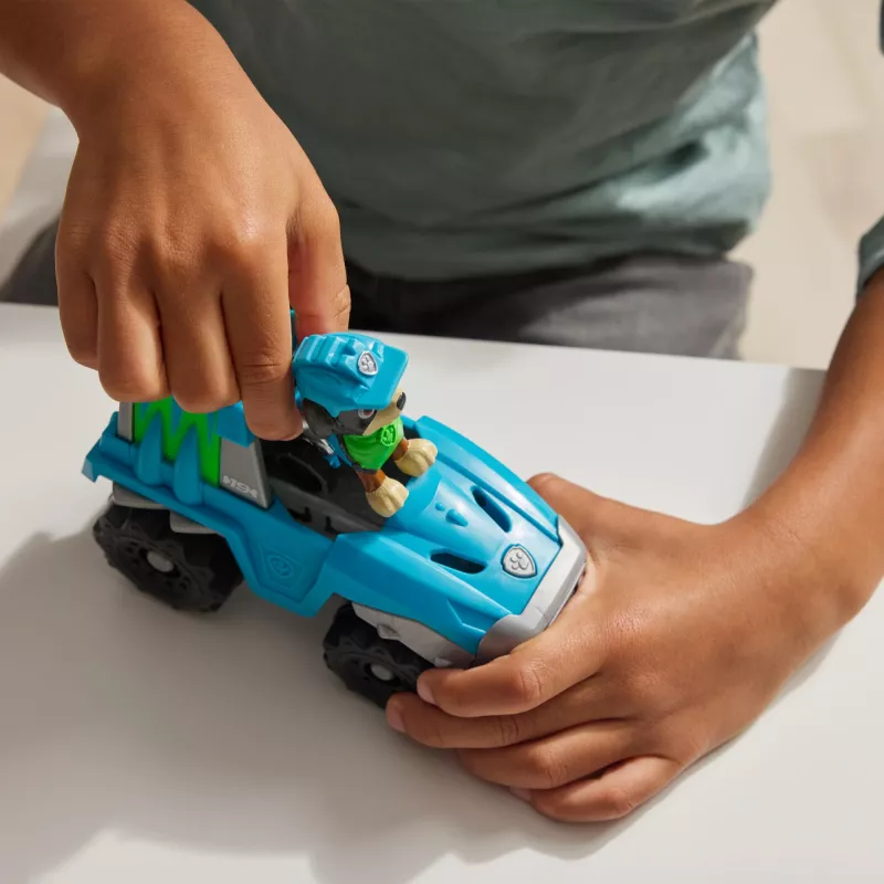 Žaislinė transporto priemonė Spin Master PAW Patrol Rex’s Dinosaur Rescue Vehicle – plastikinė, nuo 3 metų