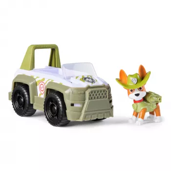 PAW Patrol gelbėjimo džipas Trackeris – žalias plastikinis automobilis