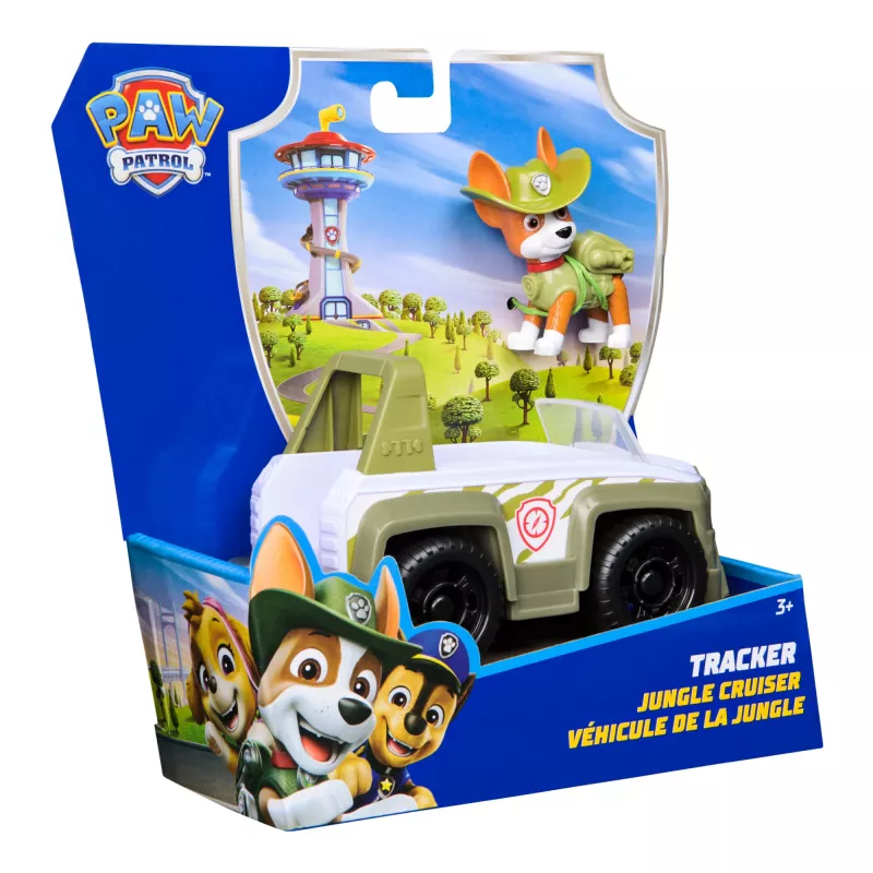PAW Patrol gelbėjimo džipas Trackeris – žalias plastikinis automobilis