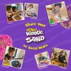 Vaikiškas kinetinis smėlio rinkinys Spinmaster Mold n’ Flow 1,5 svaro raudonas ir žalsvai mėlynas su 3 įrankiais (3+ metai)
