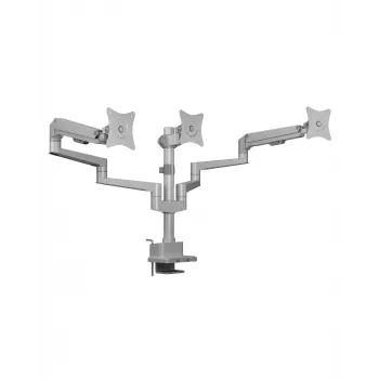 Monitorinis laikiklis ICY BOX IB-MS525-T 30 colių pilkas sidabrinis spaustukas grommet