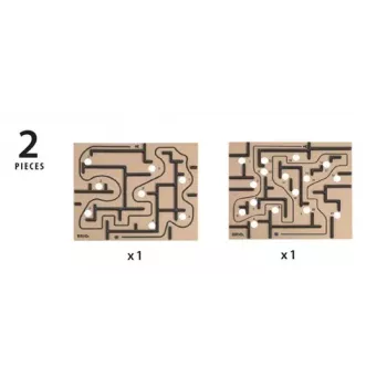 Medinis labirintas Ravensburger BRIO Labyrinth Boards, juodas, 273×228×9 mm, nuo 6 metų
