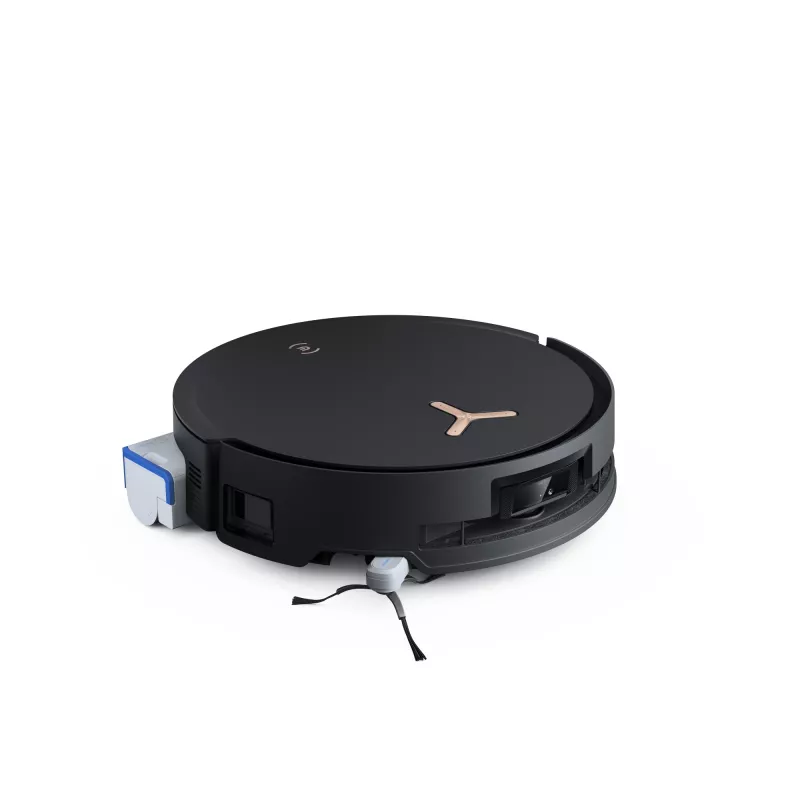 Robotinis dulkių siurblys Ecovacs Deebot X8 Pro Omni, juodas, dulkių maišelis 0,22 l, veikimo laikas 145 min, Li-Ion 6400 mAh