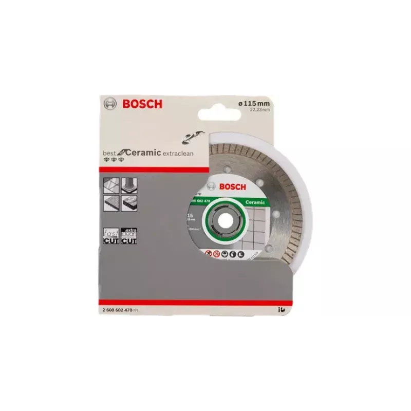 Deimantinis pjovimo diskas Bosch Best for Ceramic Extra Clean Turbo 12,5 cm