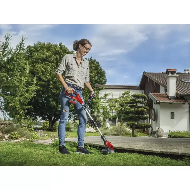 Belaidis vejapjovės ir žoliapjovės rinkinys EINHELL GE-CM 18/30 + GE-CT 18, raudonas/juodas, Li-ion 4.0 Ah