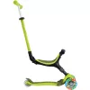 Paspirtukas GLOBBER Go-Up Active Lights — reguliuojamas aukštis, LED šviesos, žalsvai geltona