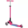 Sulankstomas paspirtukas GLOBBER Primo Foldable Plus Lights – rožinė/šviesiai mėlyna