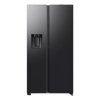 Šaldytuvas Samsung RS80F64KEF šone-durelėmis, laisvai pastatomas, 640 L, juodos spalvos