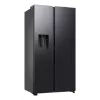 Šaldytuvas Samsung RS80F64KEF šone-durelėmis, laisvai pastatomas, 640 L, juodos spalvos