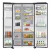 Šaldytuvas Samsung RS80F64KEF šone-durelėmis, laisvai pastatomas, 640 L, juodos spalvos