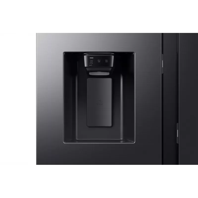 Šaldytuvas Samsung RS80F64KEF šone-durelėmis, laisvai pastatomas, 640 L, juodos spalvos