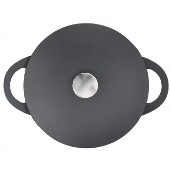 Keptuvė Tefal Trattoria E2187274 apvali juoda aliumininė 28 cm