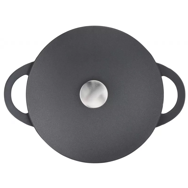Keptuvė Tefal Trattoria E2187274 apvali juoda aliumininė 28 cm