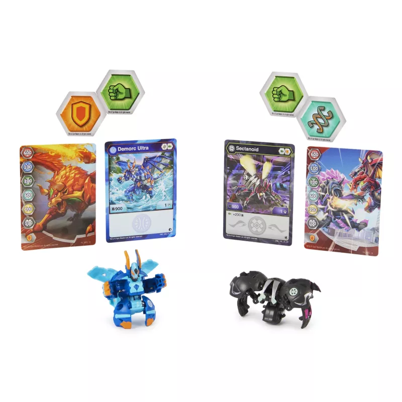 Bakugan Baku-Tin Sectanoid – Premium Kolekcinė Dėžutė su Paslapties Bakugan, Kortomis ir BakuCore, Žaislai Berniukams Nuo 6 Metų
