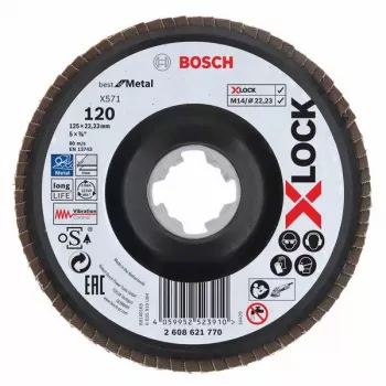 Šlifavimo diskas Bosch X571 Best for Metal