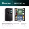 Šaldytuvas Hisense Cross door RQ760N4IFE – Laisvai pastatomas, daugiaduris, 577 L talpa, juodos spalvos