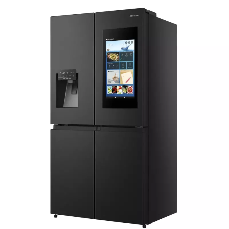 Šaldytuvas Hisense Cross door RQ760N4IFE – Laisvai pastatomas, daugiaduris, 577 L talpa, juodos spalvos