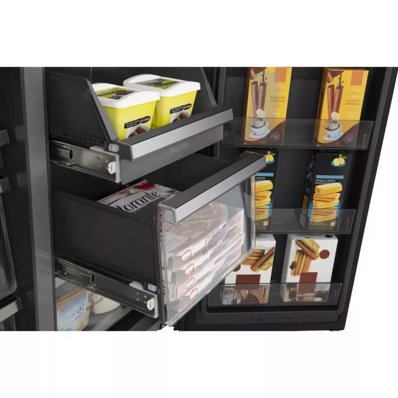 Šaldytuvas Hisense Cross door RQ760N4IFE – Laisvai pastatomas, daugiaduris, 577 L talpa, juodos spalvos