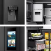 Šaldytuvas Hisense Cross door RQ760N4IFE – Laisvai pastatomas, daugiaduris, 577 L talpa, juodos spalvos