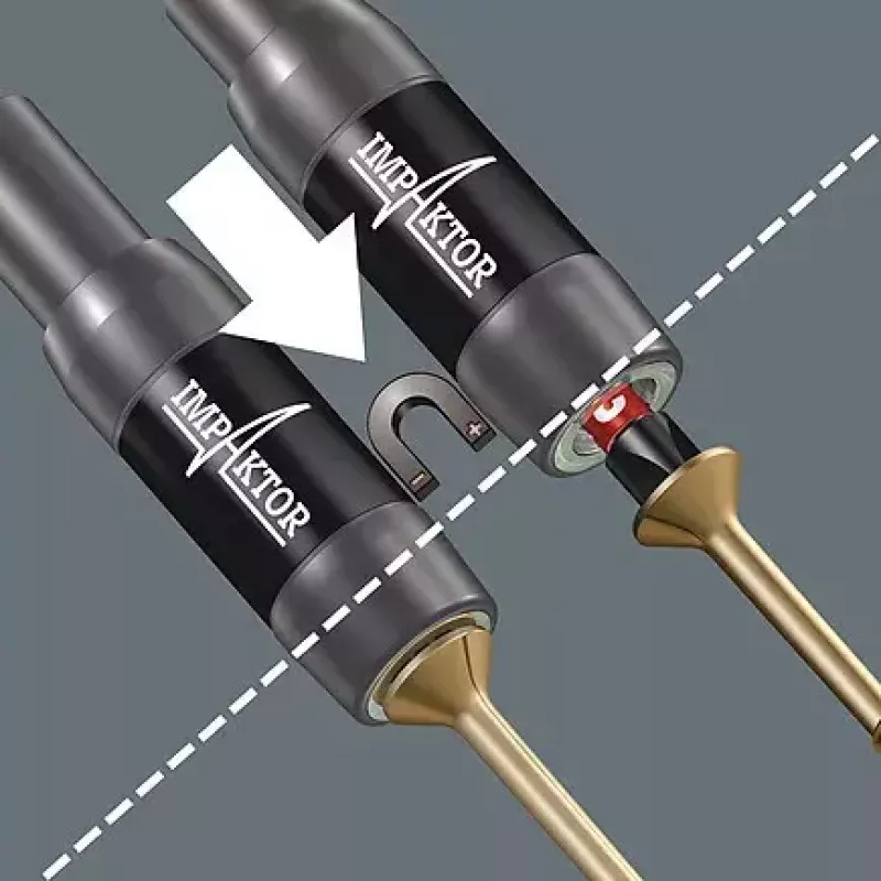 Wera 05057684001 antgalių rinkinys su Impaktor technologija