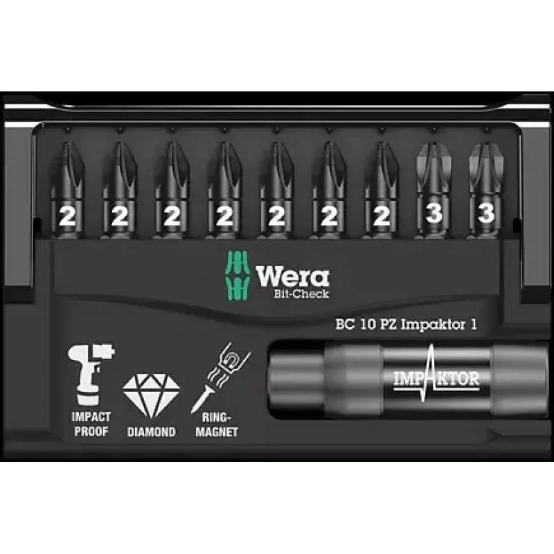 Wera 05057684001 antgalių rinkinys su Impaktor technologija