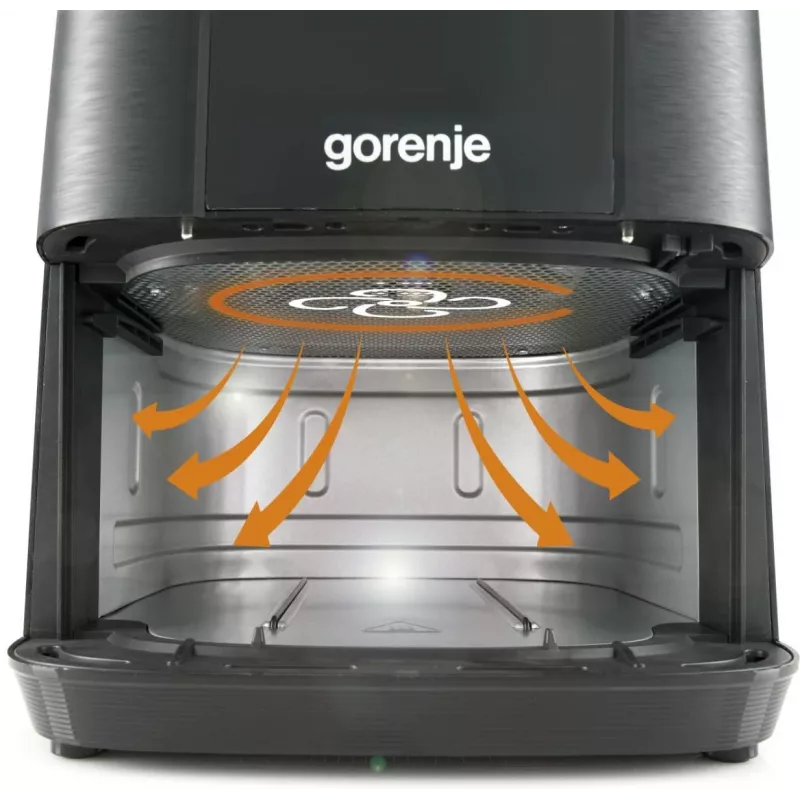 Gorenje AF1350DWB Karšto oro gruzdintuvė, 5.4 L, 1350 W, juoda