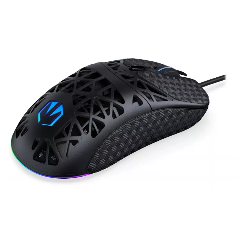 Žaidimų pelė ENDORFY LIV USB Type-A, laidinė optinė, 12000 DPI, ambidekstrinė, 1,8 m laidas, aRGB apšvietimas, juoda