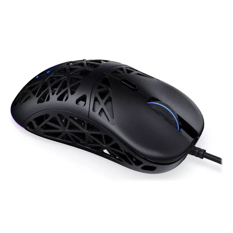 Žaidimų pelė ENDORFY LIV USB Type-A, laidinė optinė, 12000 DPI, ambidekstrinė, 1,8 m laidas, aRGB apšvietimas, juoda