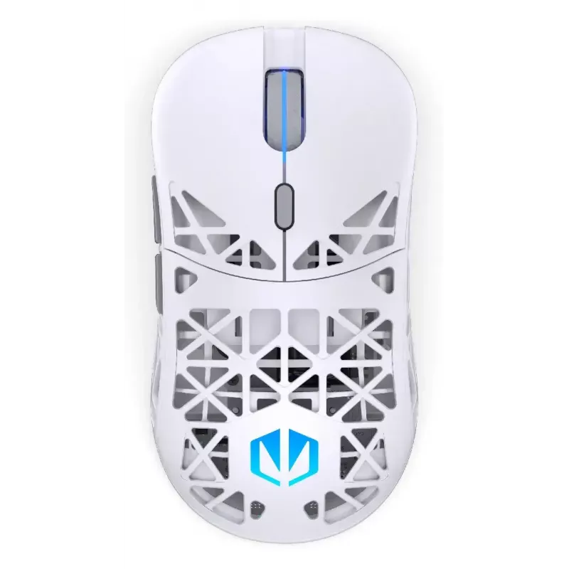 Belaidė ambidekstrinė žaidimų pelė ENDORFY LIV Plus Onyx White Bluetooth optinė 26000 DPI 6 mygtukai įvairiaspalvis apšvietimas baterija