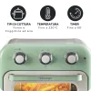 Ariete 4632 Oro gruzdintuvė ir orkaitė Vintage, 1400W, 2viename, Talpa 16L, Priedai, Laikmatis 60 min., Dvigubas stiklas, Žalia