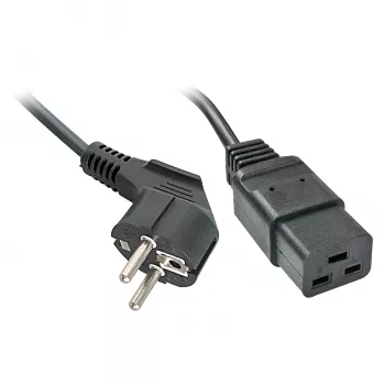 Lindy maitinimo laidas juodas 2 m CEE7/4 IEC C19