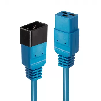 Lindy 1m prailginimo kabelis IEC C19 į C20, mėlynas