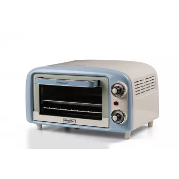 Ariete 3919 elektrinė orkaitė Vintage, 800W, 10L, dvigubas stiklas, retro, mėlyna