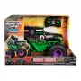 Monster Jam oficialus Smash & Bash Grave Digger nuotoliniu valdymu 1:15 skalės remontuojamas monstrų sunkvežimis, tinkamas naudoti lauke ir viduje, žaislas berniukams ir mergaitėms nuo 4 metų