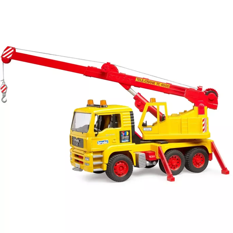 Žaislinis kraninis sunkvežimis BRUDER MAN TGA modelis 01054, mastelio transporto priemonė žaidimams