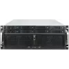 Serverio korpusas INTER-TECH IPC 4U-4708 — 4U, juodas, tinka ATX/PS2 maitinimo šaltiniui, 4x priekiniai 80mm, 2x galiniai 80mm, 2.5/3.5 colio HDD