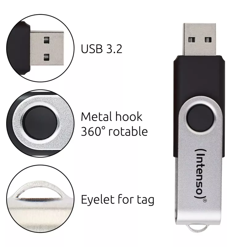 USB atmintukas Intenso 256GB USB-A 3.2 Gen 1 Office Line