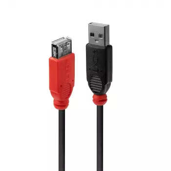 Lindy 5m USB 2.0 Active Extension Slim ilginimo laidas, 5 m, USB A, USB A, USB 2.0, 0.48 Gbit/s, juodas