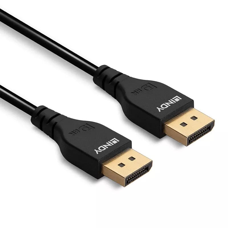 Lindy 1m Slim DisplayPort 1.4 laidas