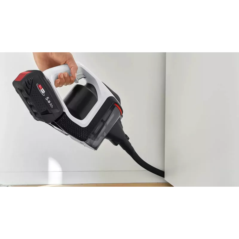 Bosch Serie 8 BSS825ALL belaidis siurblys / elektrinė šluota, akumuliatorinis, sausam valymui, be maišelio, juoda, balta, 5 Ah
