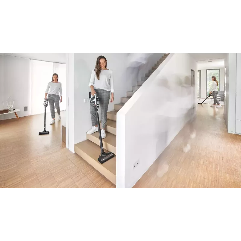 Bosch Serie 8 BSS825ALL belaidis siurblys / elektrinė šluota, akumuliatorinis, sausam valymui, be maišelio, juoda, balta, 5 Ah