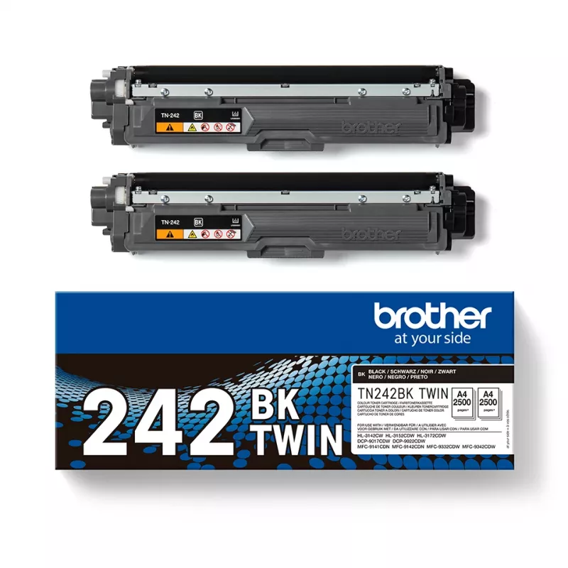 Tonerių rinkinys Brother TN-242BKTWIN 2 vnt. juoda 3000 puslapių