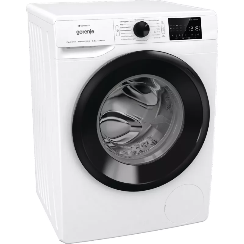 Gorenje WPNEI84A1TS skalbimo mašina, priekinis pakrovimas, 8 kg, 1400 aps./min., balta