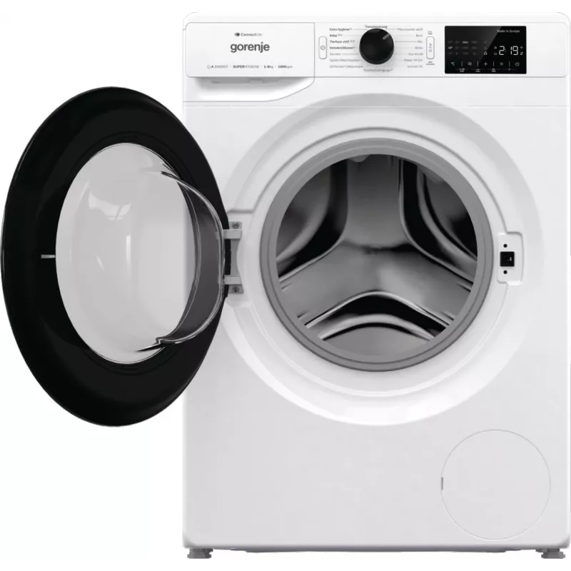 Gorenje WPNEI84A1TS skalbimo mašina, priekinis pakrovimas, 8 kg, 1400 aps./min., balta