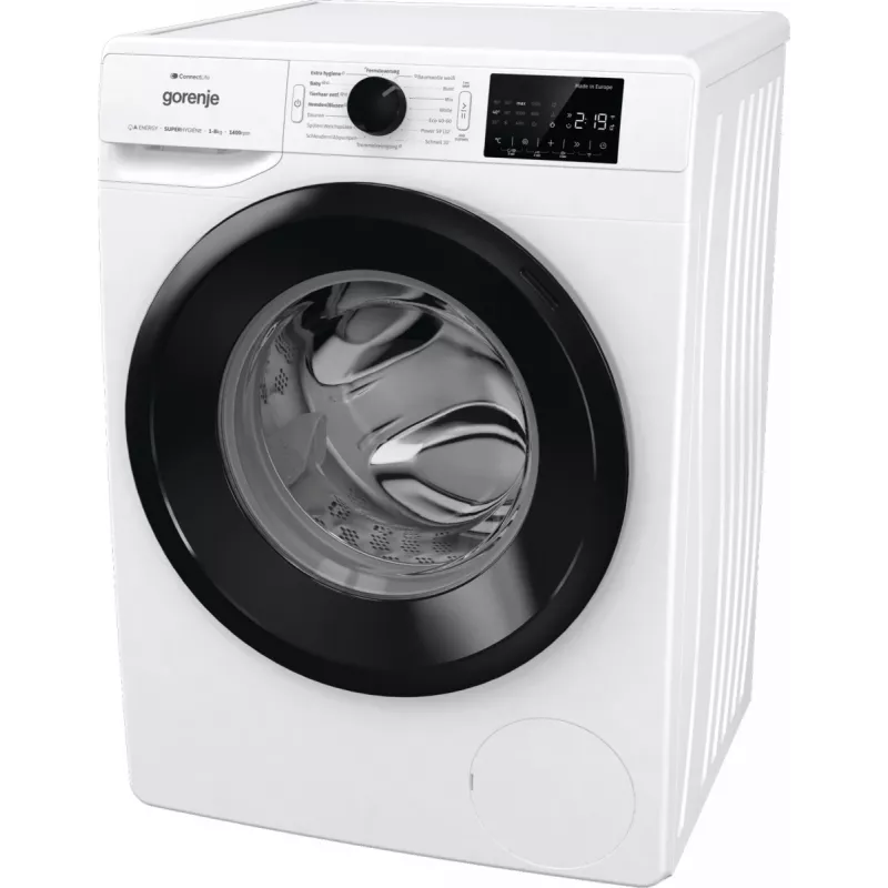 Gorenje WPNEI84A1TS skalbimo mašina, priekinis pakrovimas, 8 kg, 1400 aps./min., balta