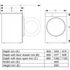 Gorenje WPNEI84A1TS skalbimo mašina, priekinis pakrovimas, 8 kg, 1400 aps./min., balta
