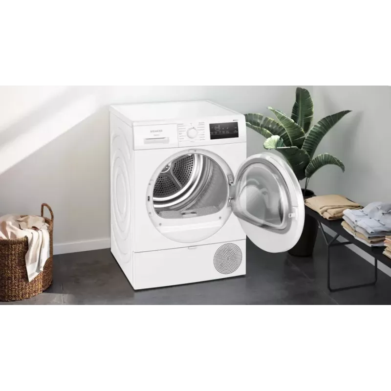 Siemens iQ300 WT45HVA4 džiovinimo mašina, laisvai pastatoma, priekinė pakrova, 8 kg, balta