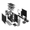 PC korpusas Fractal Design Define 7 Midi Tower Pilka