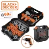 Vaikiškas įrankių dėklas Simba-Dickie Smoby Black+Decker žaidimų įrankių rinkinys