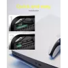 Aušintuvas ICY BOX IB-M2HS-PS5, skirtas PlayStation 5, juodas, 27 mm x 76 mm x 9 mm